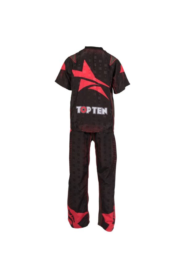 TOP TEN Kickbox Uniform Future Schwarz-Rot